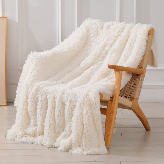 Fluffy Faux Fur Wearable Throw